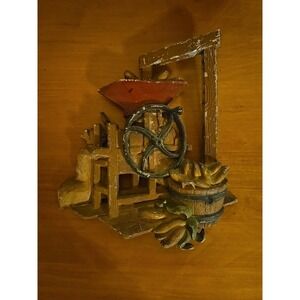 Homco Cast Metal Corn Sheller Wall Plaque